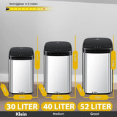 KESSER® Sensor Prullenbak - Afvalbak - Vuilnisbak - 30L - Grijs